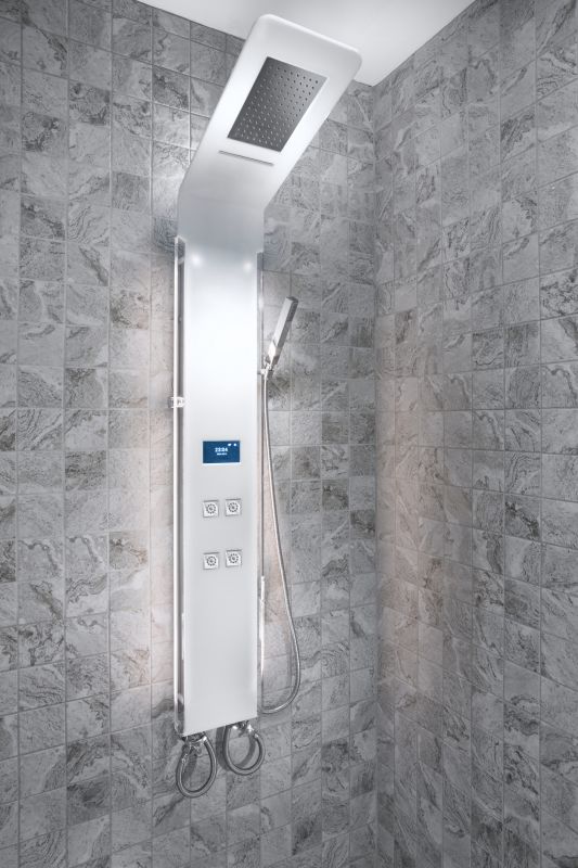 Shower with LED Lighting and Digital Controls